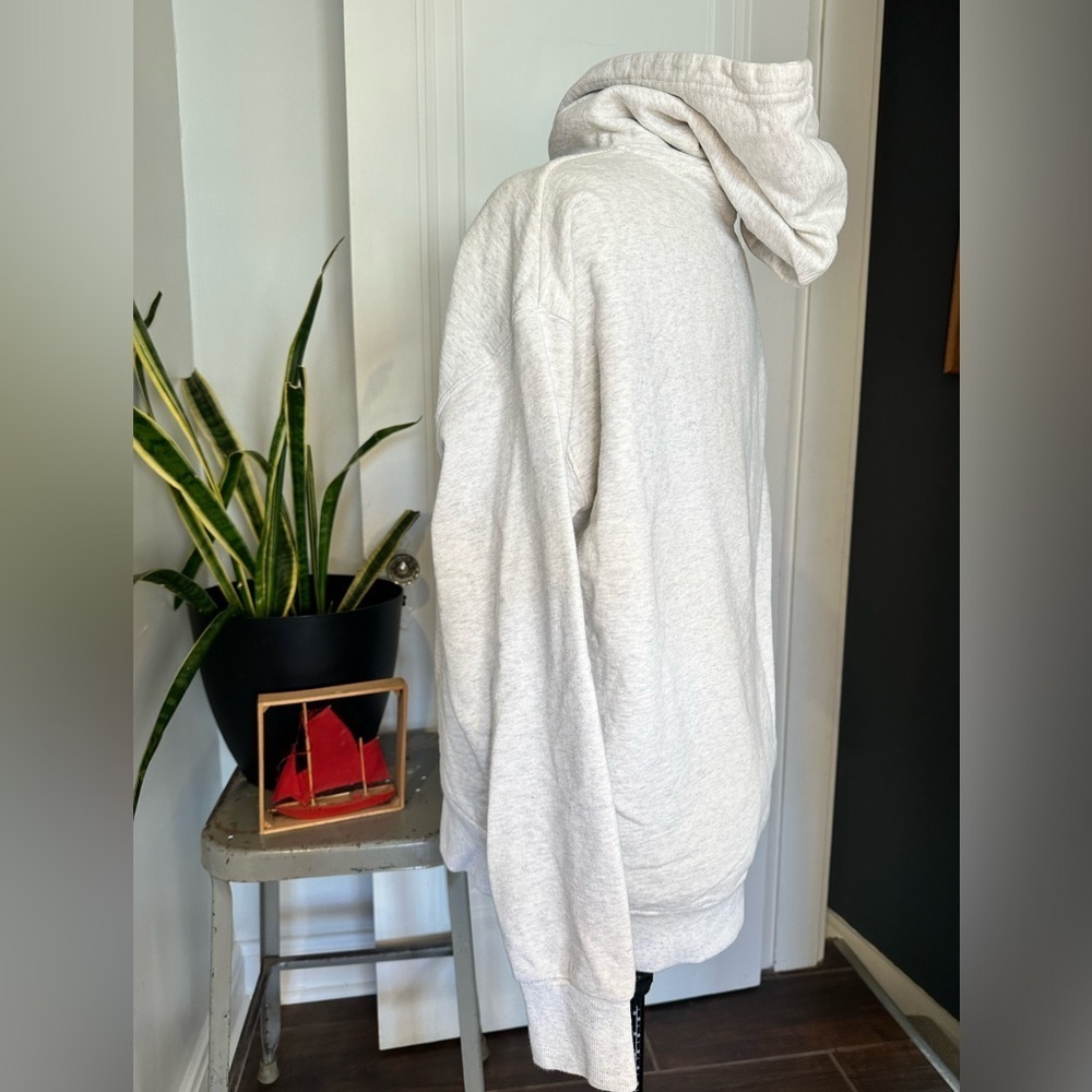 “I Love Ugly" oversized hoodie light Heather gray size XS EUC. Unisex - Picture 10 of 13